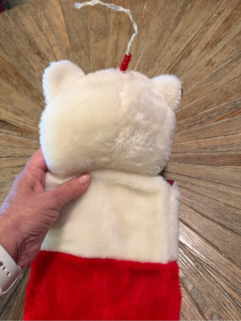 Vintage 1987 Mac Bear Plush Teddy Bear Christmas Stocking Lees Mfg. Co. Tartan